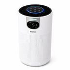 KIORON air purifier cleaning polluted indoor air and improving air quality.